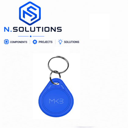 Badge Clé RFID 125KHz Bleu | Tag Porte-Clés Accès