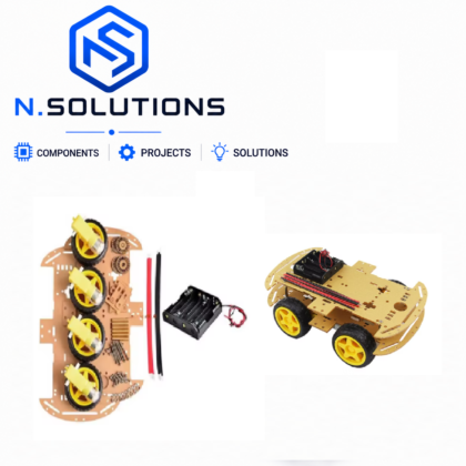 Kit Châssis 4 Roues Robot Arduino Maroc | Robot 4WD DIY