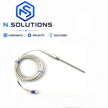 Sonde PT100 6mm 100mm 1/4 » – Câble 1.5m -50°C à 420°C